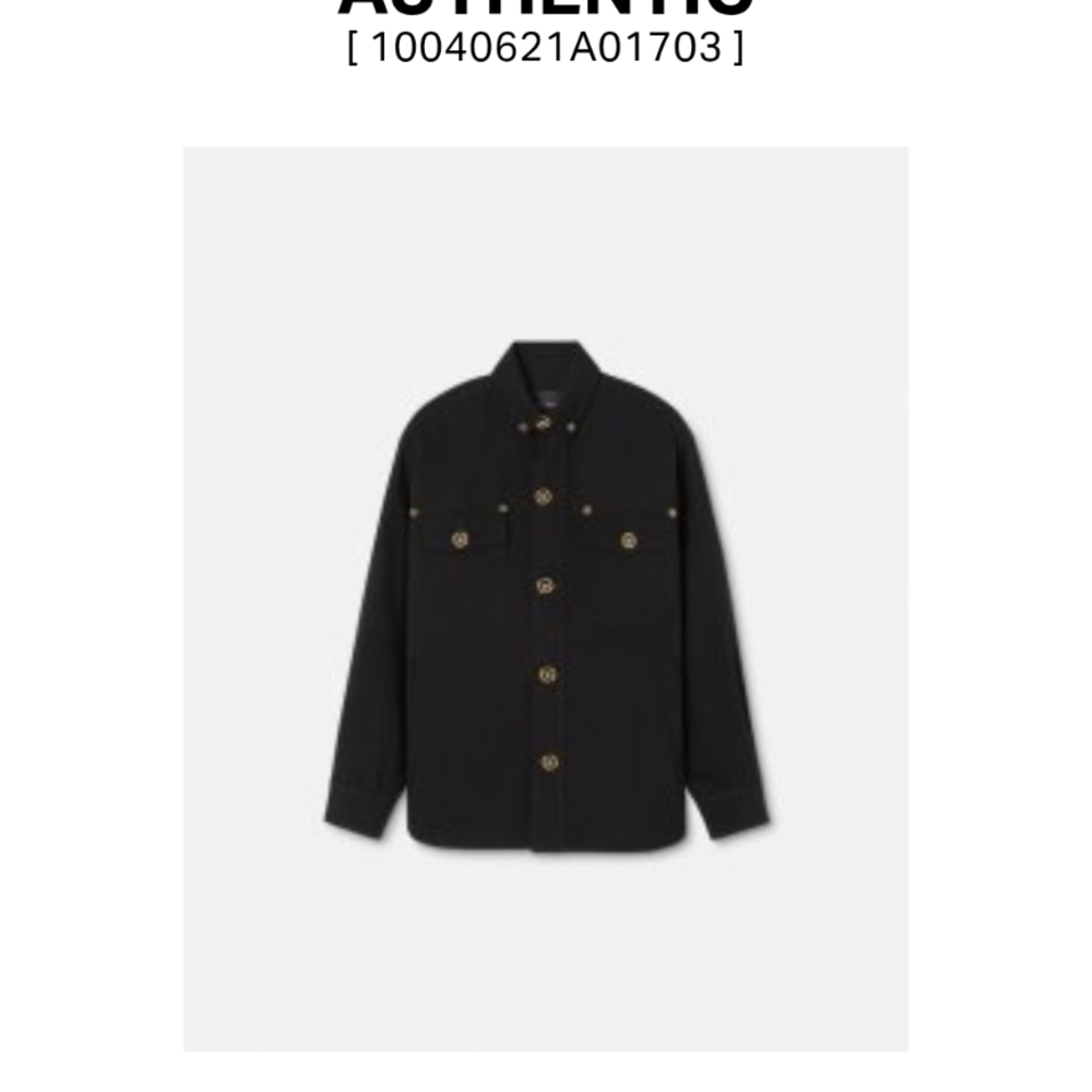 Versace Black Jacket with Gold Accents - Picture 9 of 9